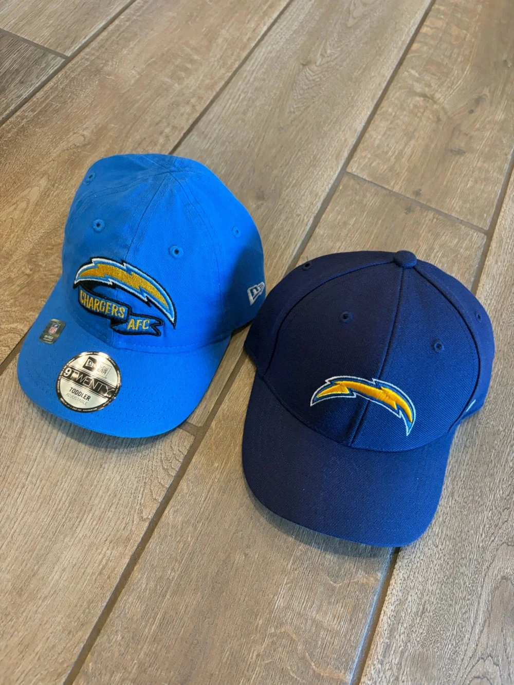Los Angeles Chargers NFL Kids Blue Snapback Hats set of 2 toddler/child